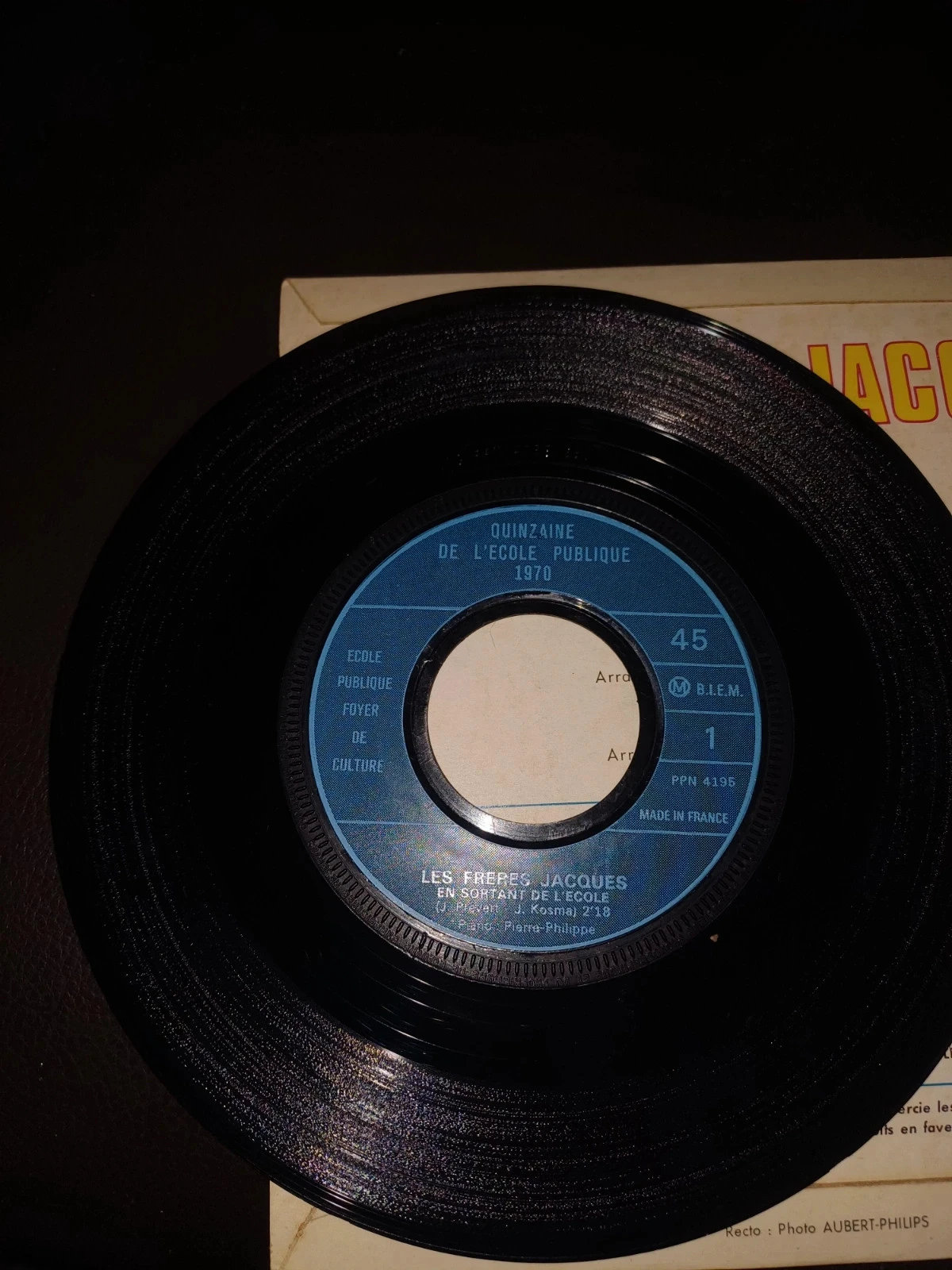 Disco de vinil de 45 rpm dos irmãos Jacques – photo 4
